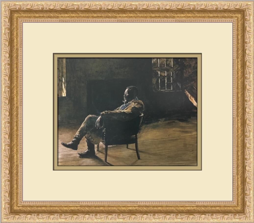 Andrew Wyeth Monologue Custom Framed Print 13x14 Impressionism Art: Andrew Wyeth Monologue Custom Framed Print 13x14 Impressionism Art Experience the beauty of Andrew Wyeth's art with this custom framed print titled 'Monologue'. This stunning piece showcases the artis
