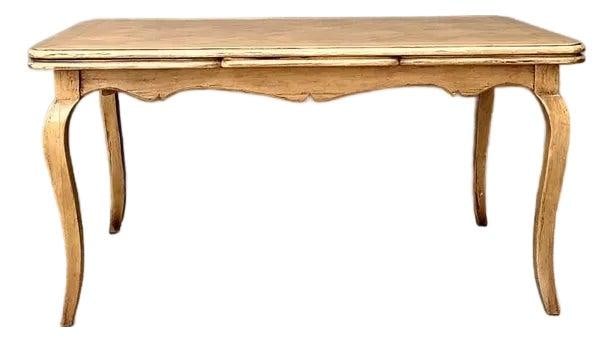 French Provincial Fruitwood Draw Leaf Dining Table by Bausman (1 of 10)