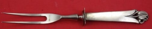 Frank Smith Woodlily Sterling Silver 9" Steak Carving Fork Vintage (1 of 2)