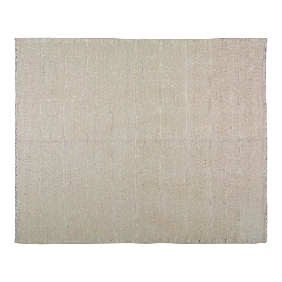 Taupe Wool Area Rug Hand Knotted Moroccan Style 8'6" x 10'3": Taupe Wool Area Rug Hand Knotted Moroccan Style 8'6" x 10'3" This Moroccan hand-knotted wool rug is crafted using traditional techniques, offering a blend of timeless artistry and contemporary style. 