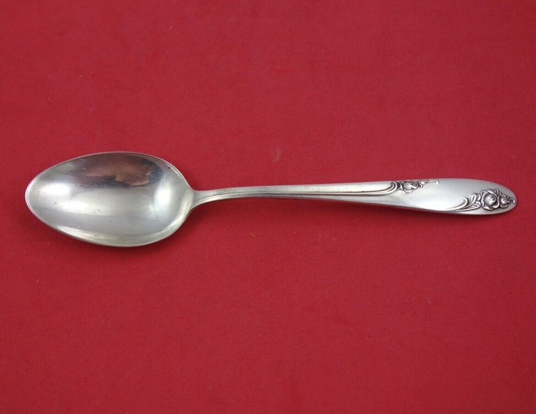 Alvin Rosecrest Sterling Silver Teaspoon 6 Inch Classic Spoon (1 of 2)