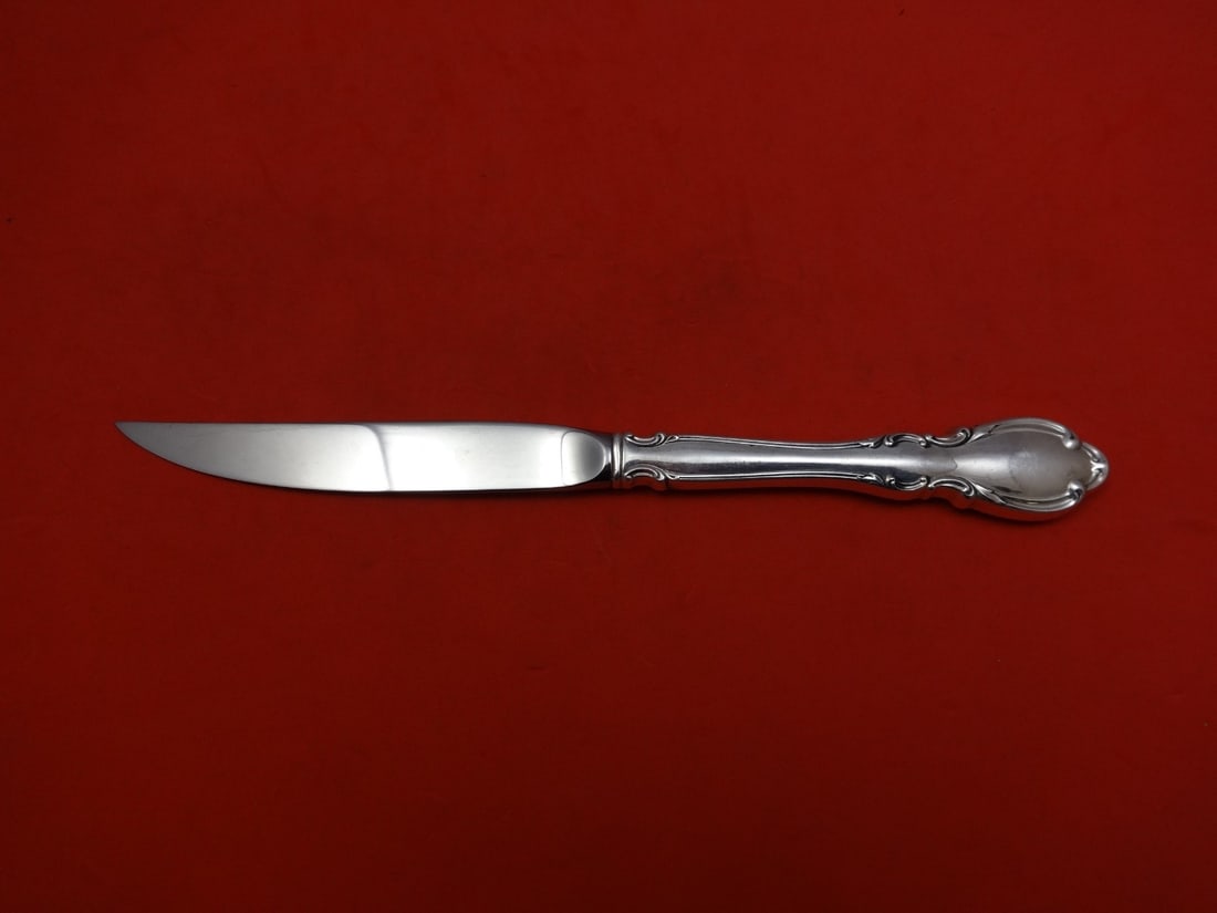 Sterling Silver Hollow Handle Steak Knife Legato Pattern by Towle 9 1/8 Inch: Sterling Silver Hollow Handle Steak Knife Legato Pattern by Towle 9 1/8 Inch This is a Legato pattern steak knife by Towle, featuring a sterling silver hollow handle and a stainless steel blade. The k
