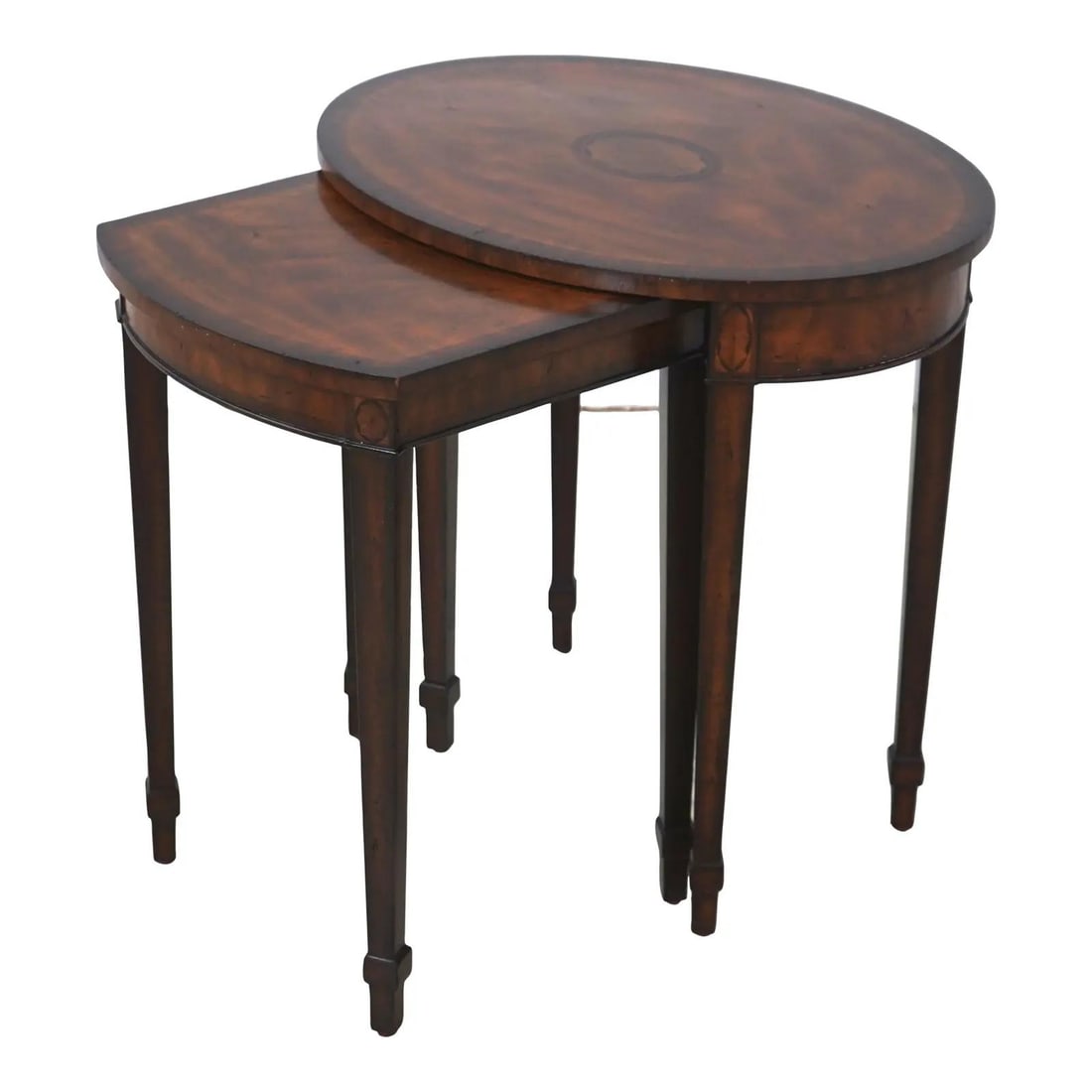 Pair of Regency Style Mahogany Nesting Tables by Maitland Smith (1 of 10)