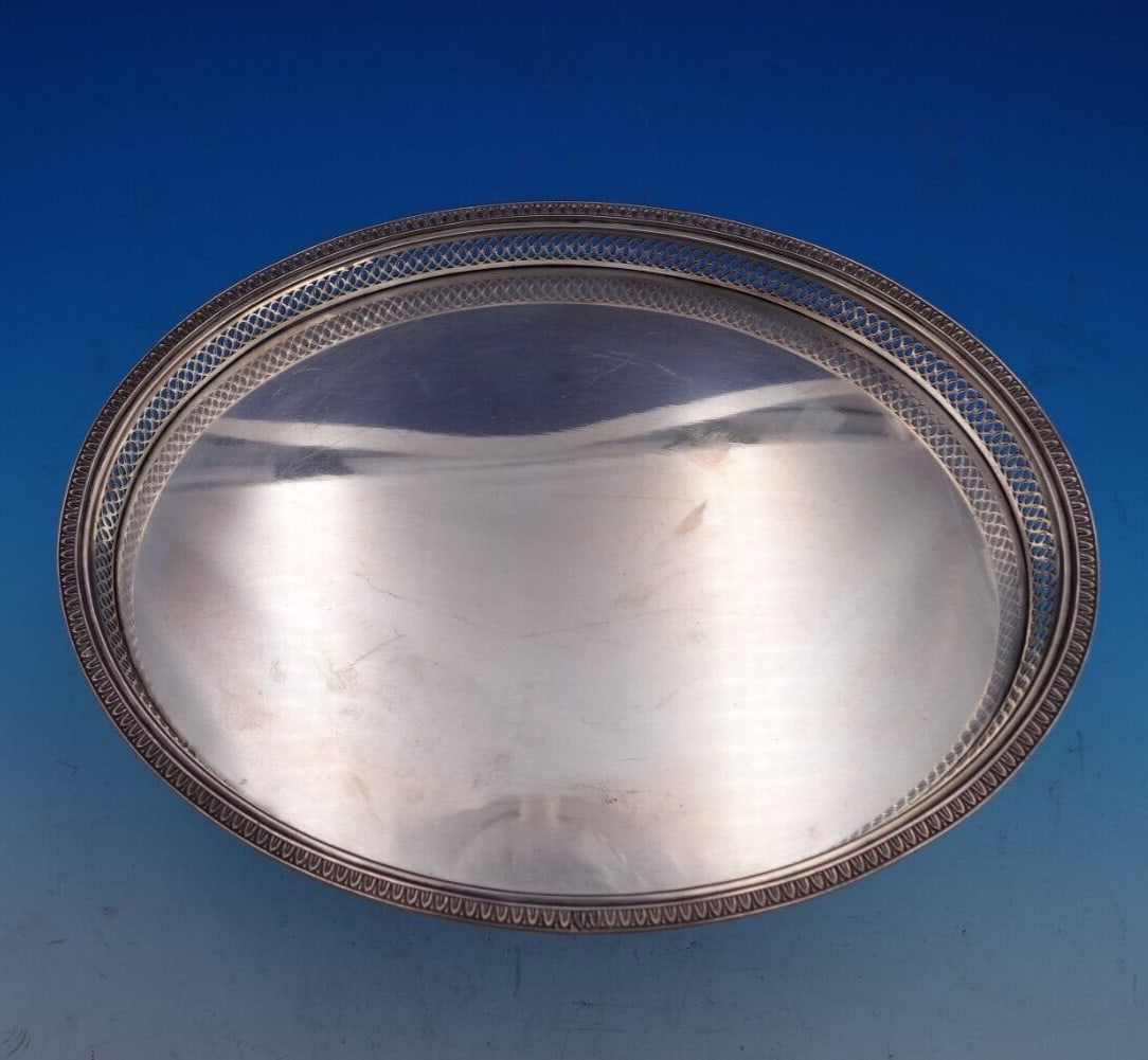Buccellati Empire Sterling Silver Small Gallery Tray 13.2oz (1 of 9)