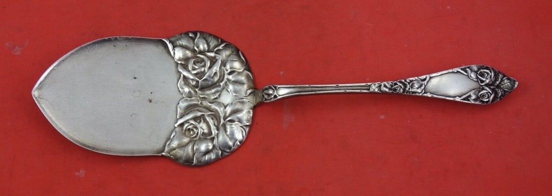 Th. Marthinsen Opphoyet Rose .830 Silver Pie Server 10" (1 of 2)
