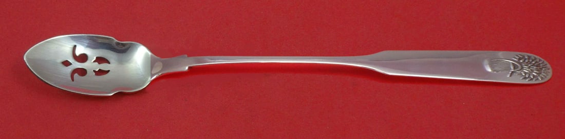 Durgin Gorham Sheaf of Wheat Sterling Silver Olive Spoon 6 7/8 Custom: Durgin Gorham Sheaf of Wheat Sterling Silver Olive Spoon 6 7/8 Custom This exquisite serving spoon features the elegant Sheaf of Wheat pattern, crafted by Durgin-Gorham. Made from high-quality sterlin