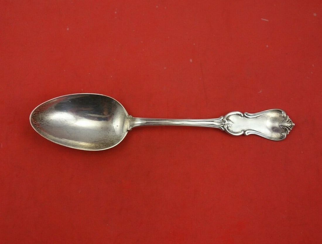 Crosby Prince Albert Sterling Silver Serving Spoon 7 3/4" Monogrammed: Crosby Prince Albert Sterling Silver Serving Spoon 7 3/4" Monogrammed This exquisite serving spoon features the elegant Prince Albert pattern by Crosby, crafted from high-quality sterling silver. Meas