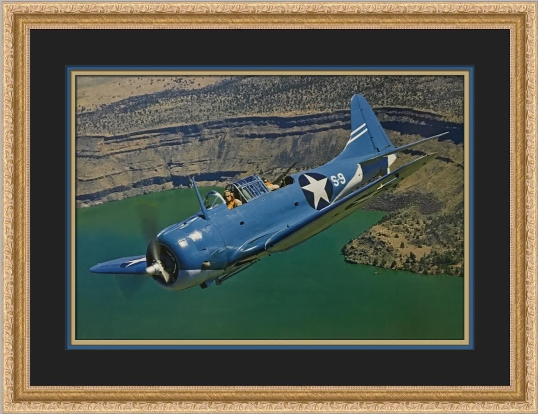 Douglas SBD-3 Dauntless Custom Framed Print by Philip Makanna (1 of 2)