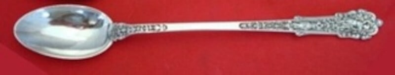 Gorham Coligni Sterling Silver Iced Tea Spoon 7.5 Inch Heirloom: Gorham Coligni Sterling Silver Iced Tea Spoon 7.5 Inch Heirloom Presenting the Coligni iced tea spoon by Gorham, an exquisite piece of heirloom silverware crafted from sterling silver. This spoon meas