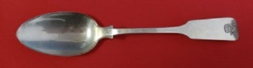 Durgin Sheaf of Wheat Sterling Soup Spoon European Size Monogrammed Back (1 of 1)