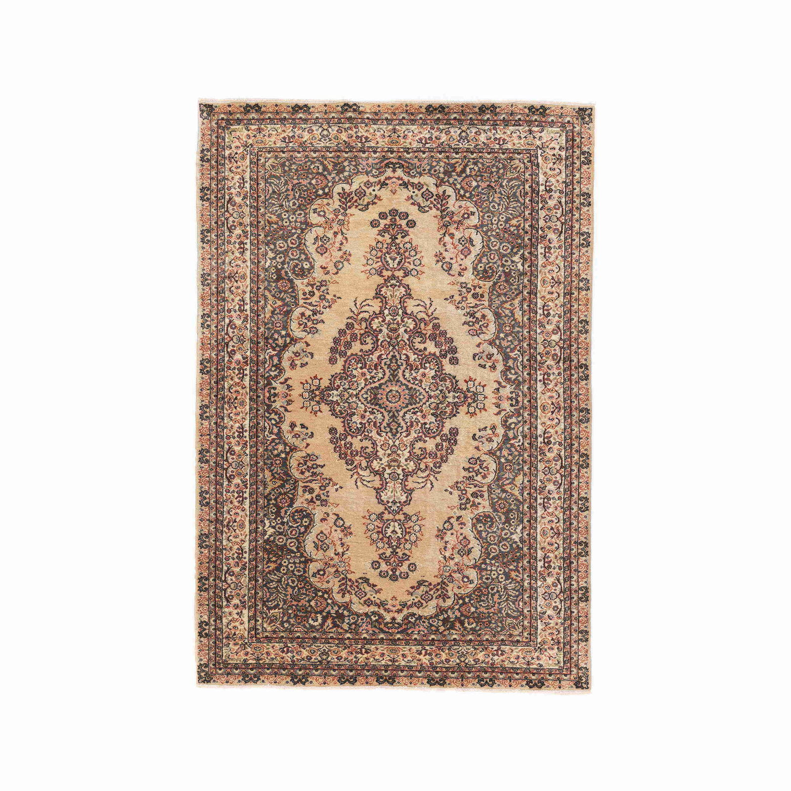 Authentic Handmade Ladik Carpet Wool on Cotton 61.4 x 95.3 inches (1 of 8)