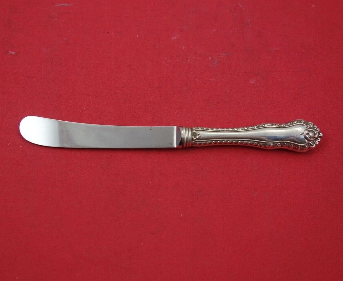 Mazarin Sterling Silver Hollow Handle Dessert Knife 6 1/2 in Birks: Mazarin Sterling Silver Hollow Handle Dessert Knife 6 1/2 in Birks This is a Mazarin pattern dessert knife by Dominick & Haff, crafted in sterling silver with a hollow handle and measuring 6 1/2 inche