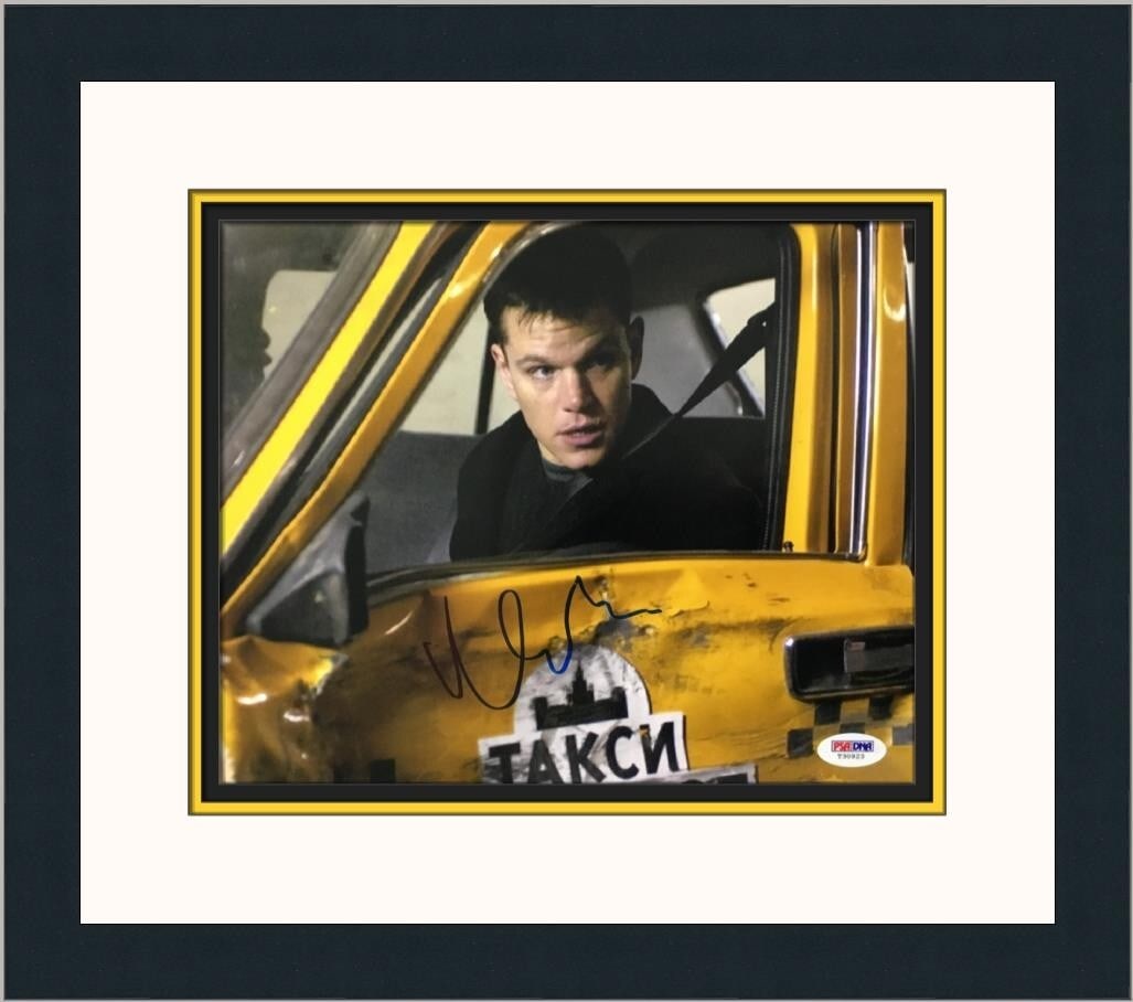 Matt Damon Autographed The Bourne Supremacy Photo Custom Framed PSA/DNA (1 of 5)