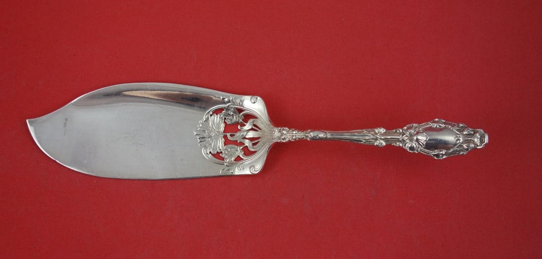 Gorham Virginiana Sterling Silver Pierced Fish Server 10 3 4 Inch Flowers (1 of 3)