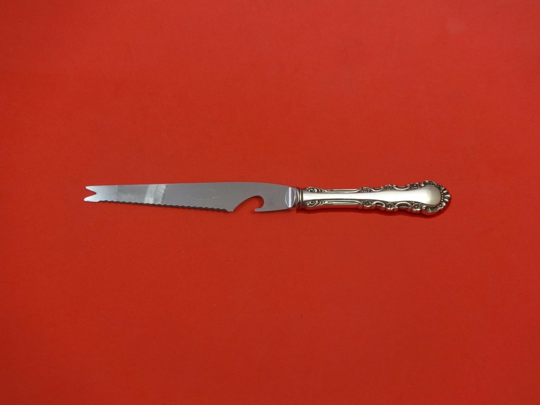 Reed & Barton Georgian Rose Sterling Silver Bar Knife 9 1/8 Custom Made: Reed & Barton Georgian Rose Sterling Silver Bar Knife 9 1/8 Custom Made This exquisite bar knife features a stunning design from the Georgian Rose pattern by Reed & Barton. Crafted with a sterling sil