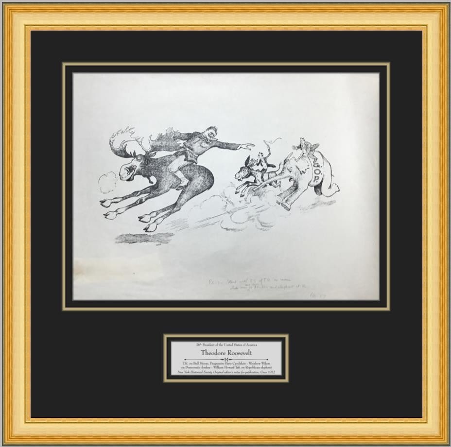 Framed 1902 Publication Proofs With Editor Notes On Theodore Roosevelt Politics: Framed 1902 Publication Proofs With Editor Notes On Theodore Roosevelt Politics This is an authentic early 20th-century publication proof featuring original editorial annotations and corrections relat