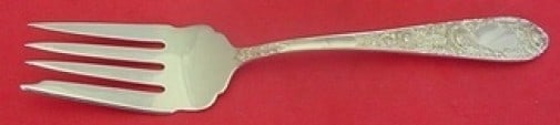 Kirk Rose Sterling Silver Serving Fork for Cold Meats 7 3/4" (1 of 2)