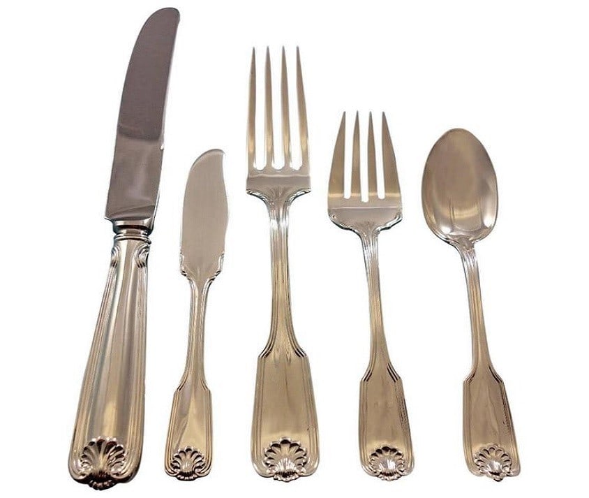 Towle Benjamin Franklin Sterling Silver Flatware Set 63 pcs with Storage Chest (1 of 8)