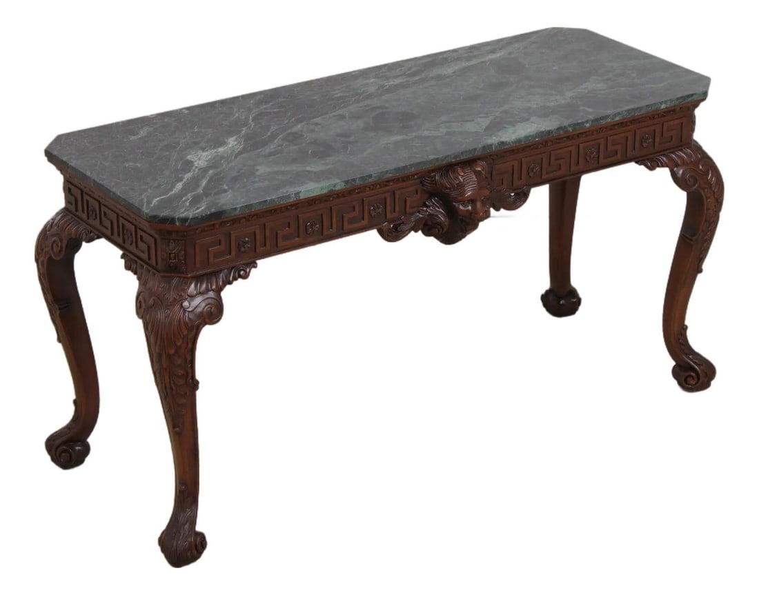 Marble Top Lion Mask Table by Ardley Hall (1 of 10)