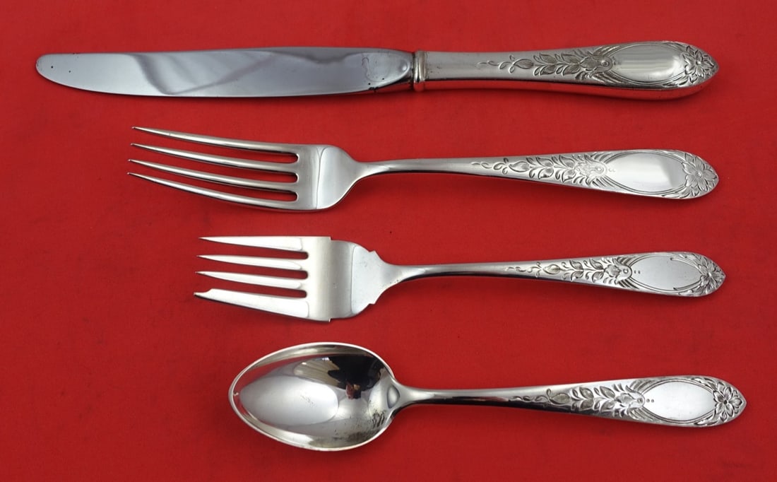 Kirk Primrose Sterling Silver 4-Piece Place Setting (1 of 5)