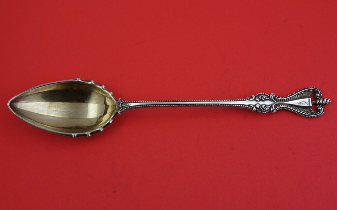 Towle Old Colonial Sterling Silver Salad Serving Spoon Long Handle 11 3/4" (1 of 3)