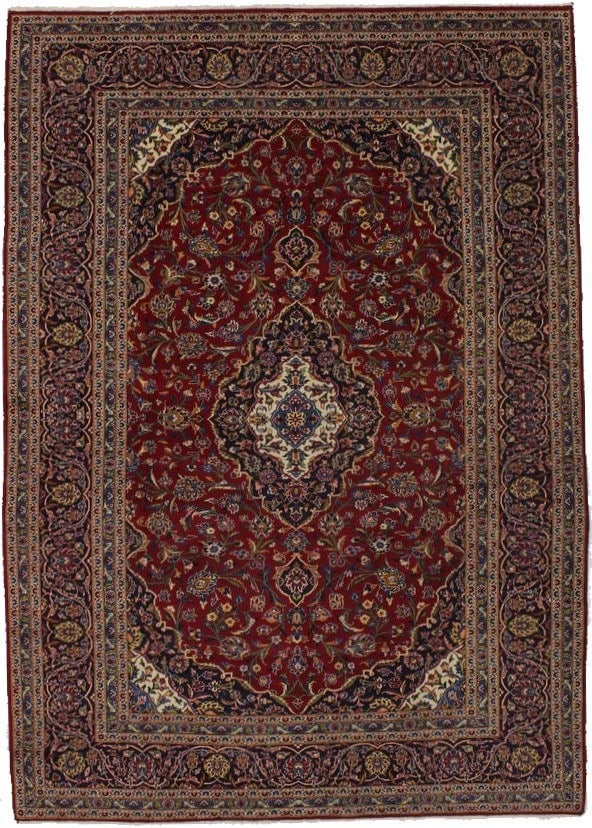 Vintage Red Wool Hand-Knotted Oriental Area Rug 11'7 x 8'2: Vintage Red Wool Hand-Knotted Oriental Area Rug 11'7 x 8'2 Enhance your space with this exquisite 8'2" x 11'7" Traditional Vintage Red Oriental Area Rug. Hand-knotted in Western Asia, this full pile w