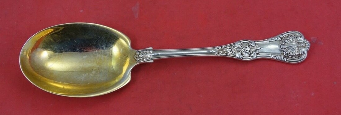Tiffany & Co English King Sterling Silver Salad Serving Spoon 9 Inch: Tiffany & Co English King Sterling Silver Salad Serving Spoon 9 Inch This exquisite serving spoon is a stunning piece from Tiffany & Co., crafted in the elegant English King pattern. Made of sterling 
