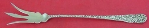 Stieff Chrysanthemum Sterling Silver Lettuce Fork 9.25 Inch (1 of 2)