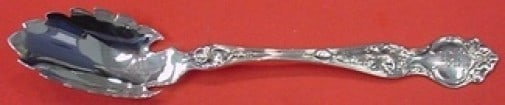 Wallace Violet Sterling Silver Custom Spaghetti Serving Spoon 7 7/8 (1 of 2)