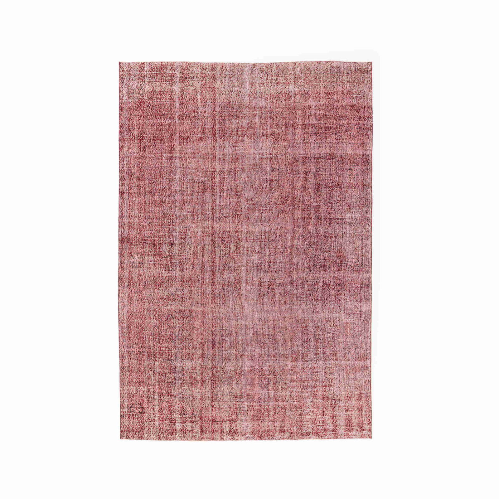 Authentic Vintage Handmade Carpet Wool on Cotton 89.8 x 135.4 Inches (1 of 8)
