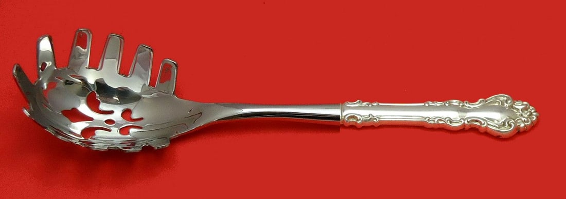 Reed & Barton Spanish Baroque Sterling Silver Pasta Server 11 Inch Custom Made: Reed & Barton Spanish Baroque Sterling Silver Pasta Server 11 Inch Custom Made This exquisite pasta server features the elegant Spanish Baroque pattern by Reed & Barton, crafted from high-quality