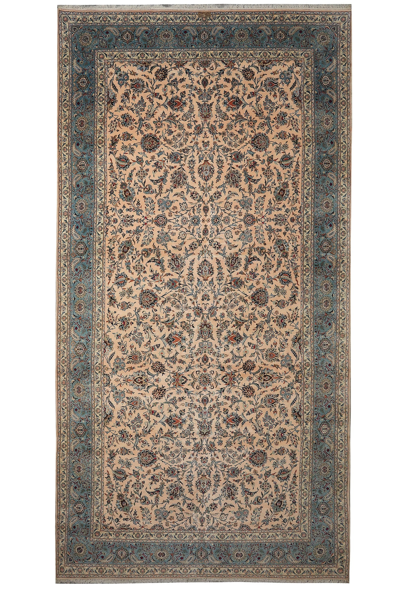 10 x 18.7 Genuine Persian Kashan Area Rug (1 of 14)