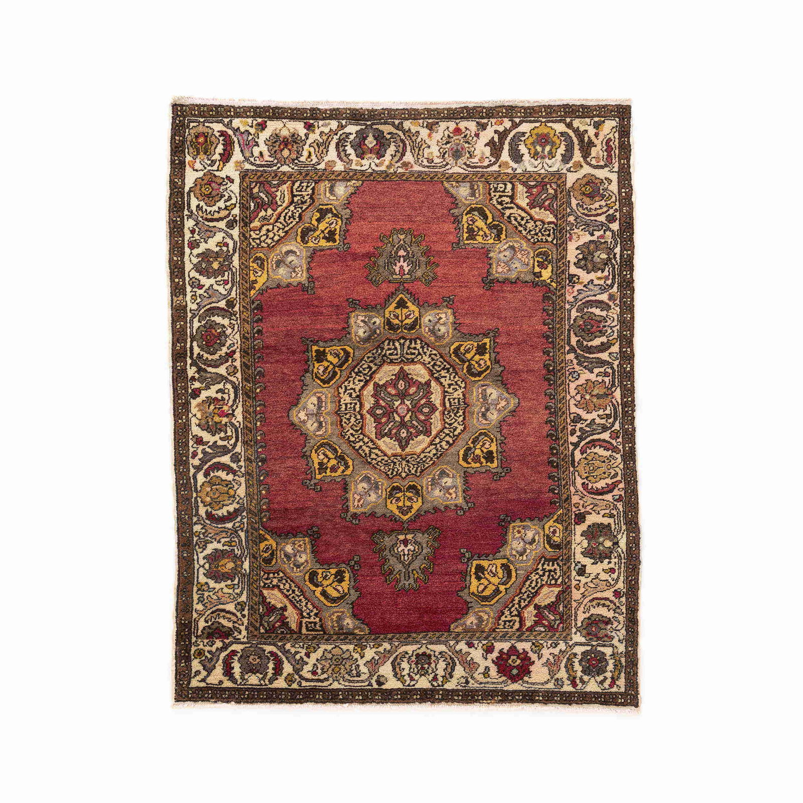 Handmade Anadol Wool Carpet 54.7x70.9 Inches Double Knots (1 of 8)