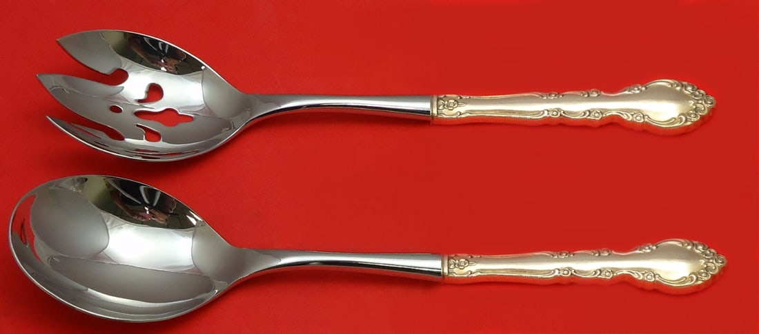 Oneida Grandeur Sterling Silver 2pc Salad Serving Set 10 1/2 Inch (1 of 3)