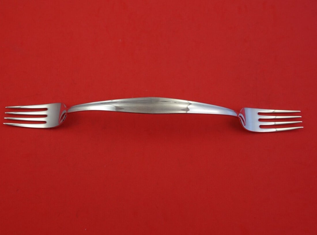 Wiener Silber Futurum 11 Inch Sterling Silver Double Ended Dinner Fork (1 of 2)