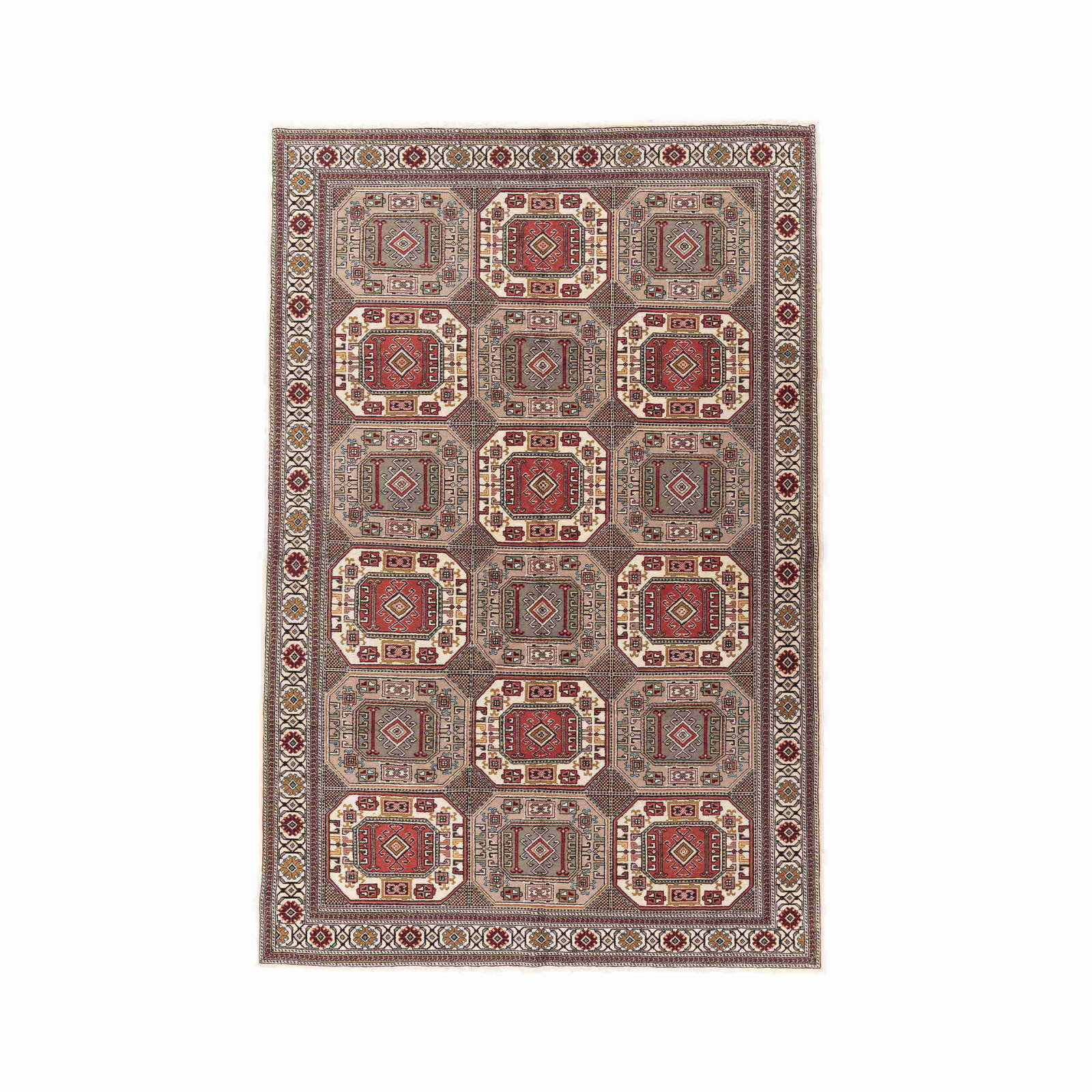 Authentic Handmade Kayseri Wool on Cotton Carpet 78.7 x 118.1: Authentic Handmade Kayseri Wool on Cotton Carpet 78.7 x 118.1 Experience the exquisite craftsmanship of this Authentic Handmade Kayseri Carpet, meticulously woven using high-quality wool on a durable 