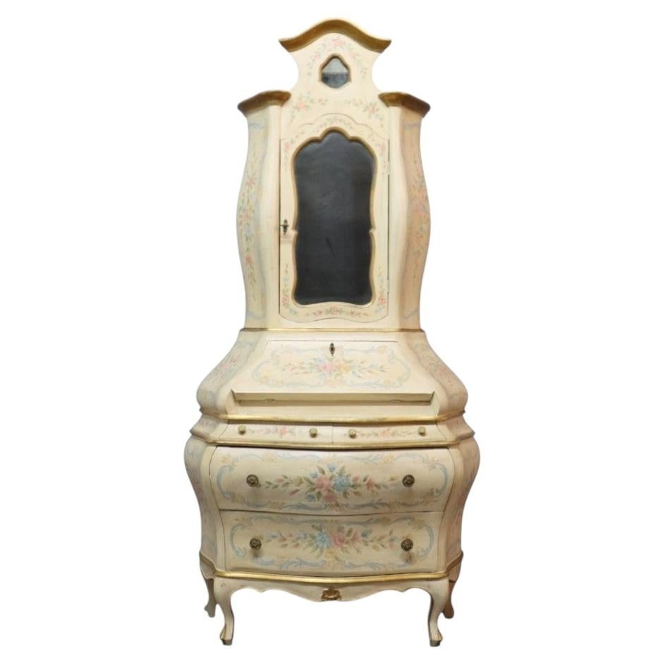 Hand Painted Bombay Secretary Desk by Niccolini Italia 97.25H (1 of 17)