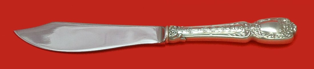 Gorham Florentine Sterling Silver Fish Knife Custom 8 1/4": Gorham Florentine Sterling Silver Fish Knife Custom 8 1/4" Elevate your dining experience with this exquisite Florentine pattern fish knife from Gorham. Crafted from high-quality sterling silver, this