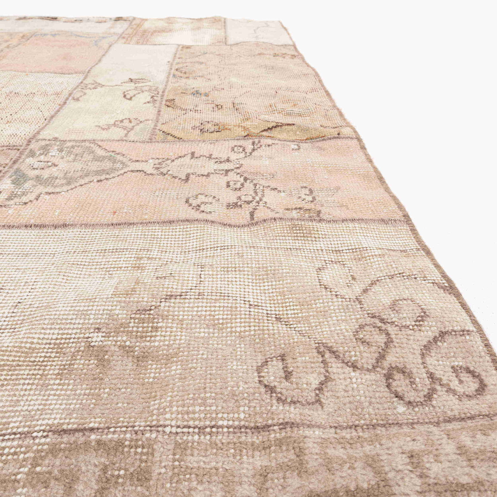 Authentic Handmade Patchwork Carpet Wool on Wool 50.4 x 76.8 - 6