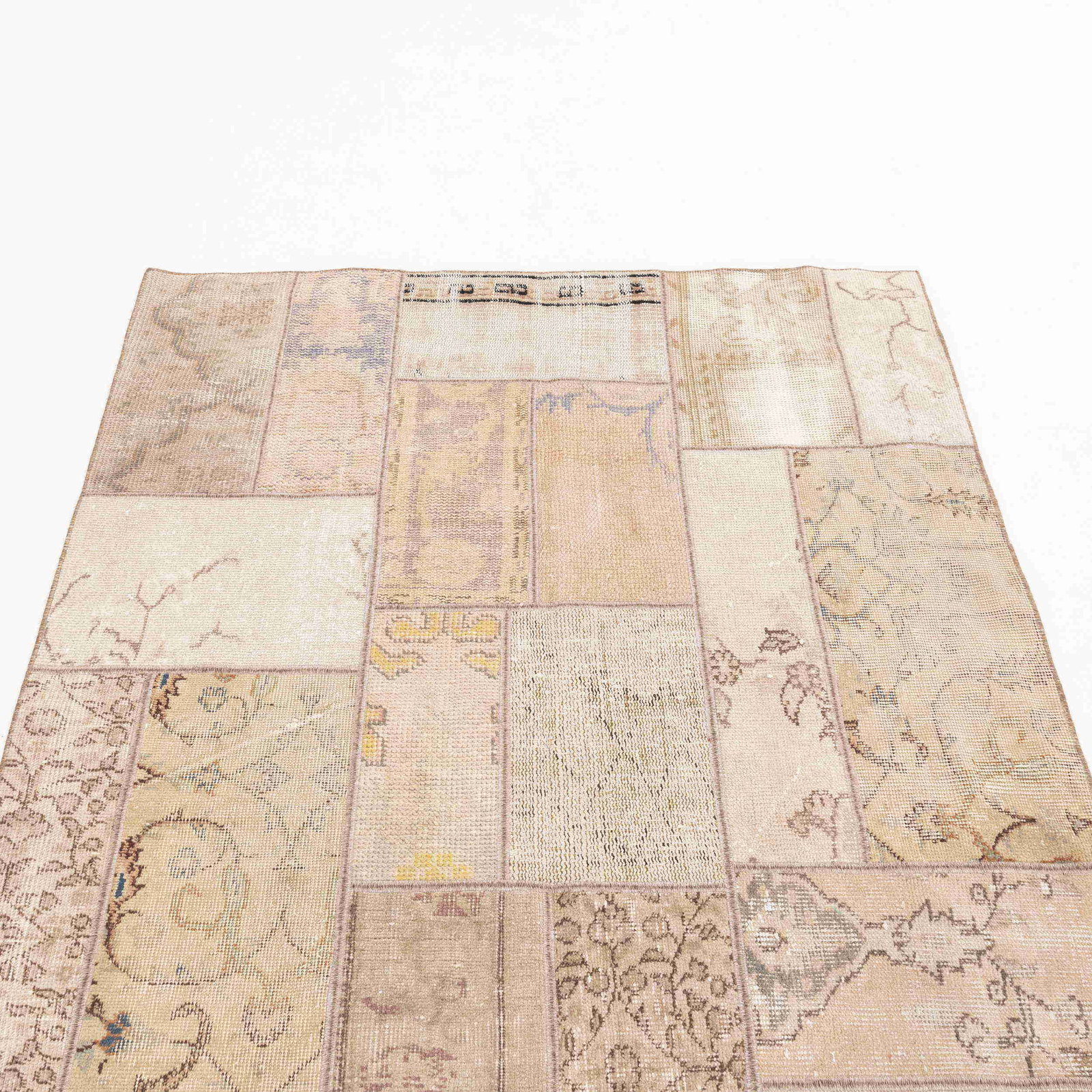 Authentic Handmade Patchwork Carpet Wool on Wool 50.4 x 76.8 - 7