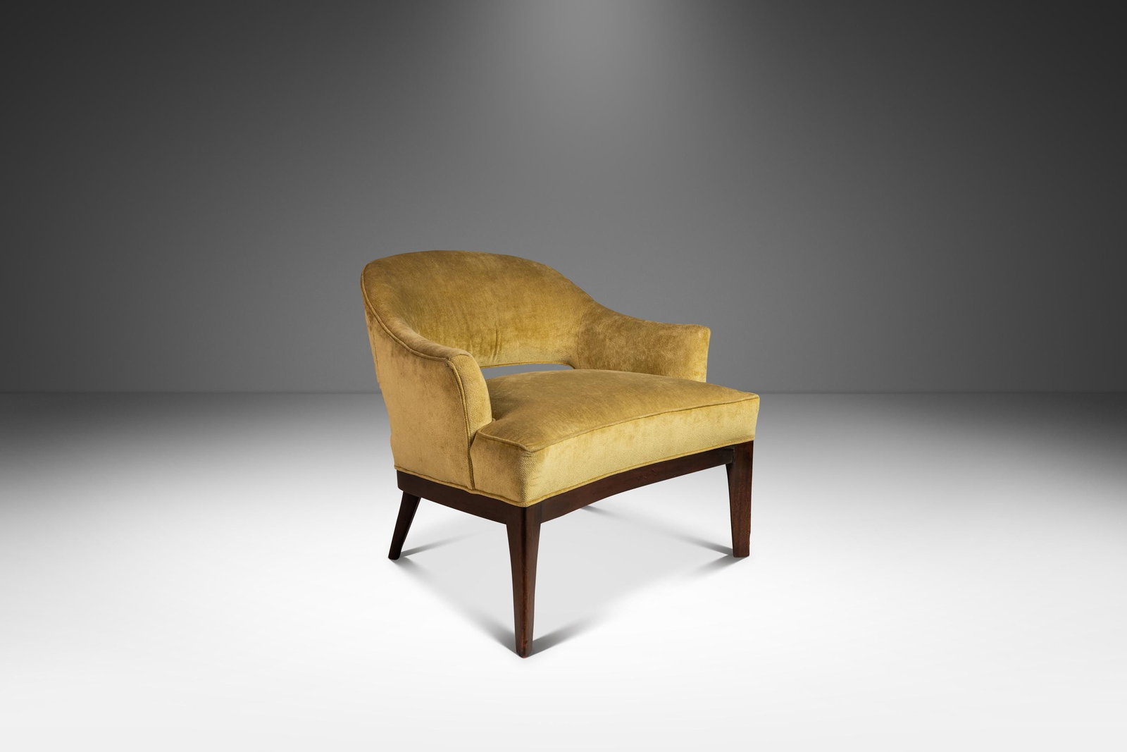 Mid-Century Modern Saber Leg Lounge Chair Harvey Probber Walnut USA 1970s (1 of 10)