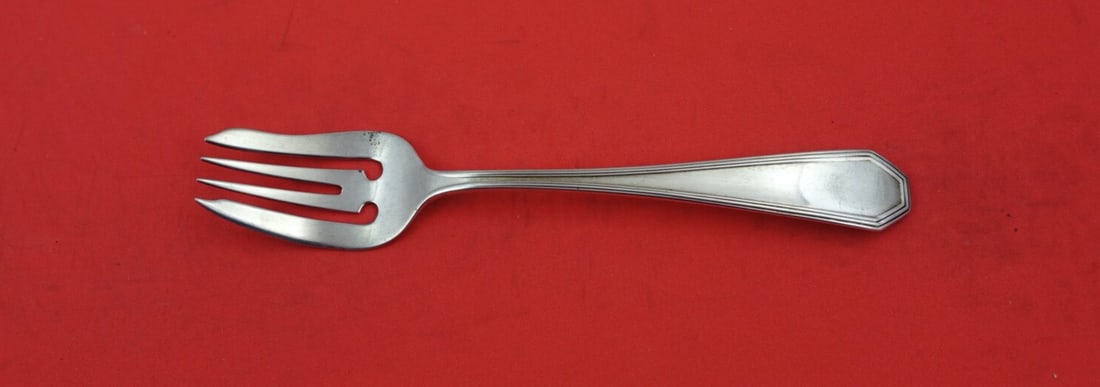 Dominick & Haff Queen Anne Plain Sterling Silver Salad Fork 5.75" (1 of 2)