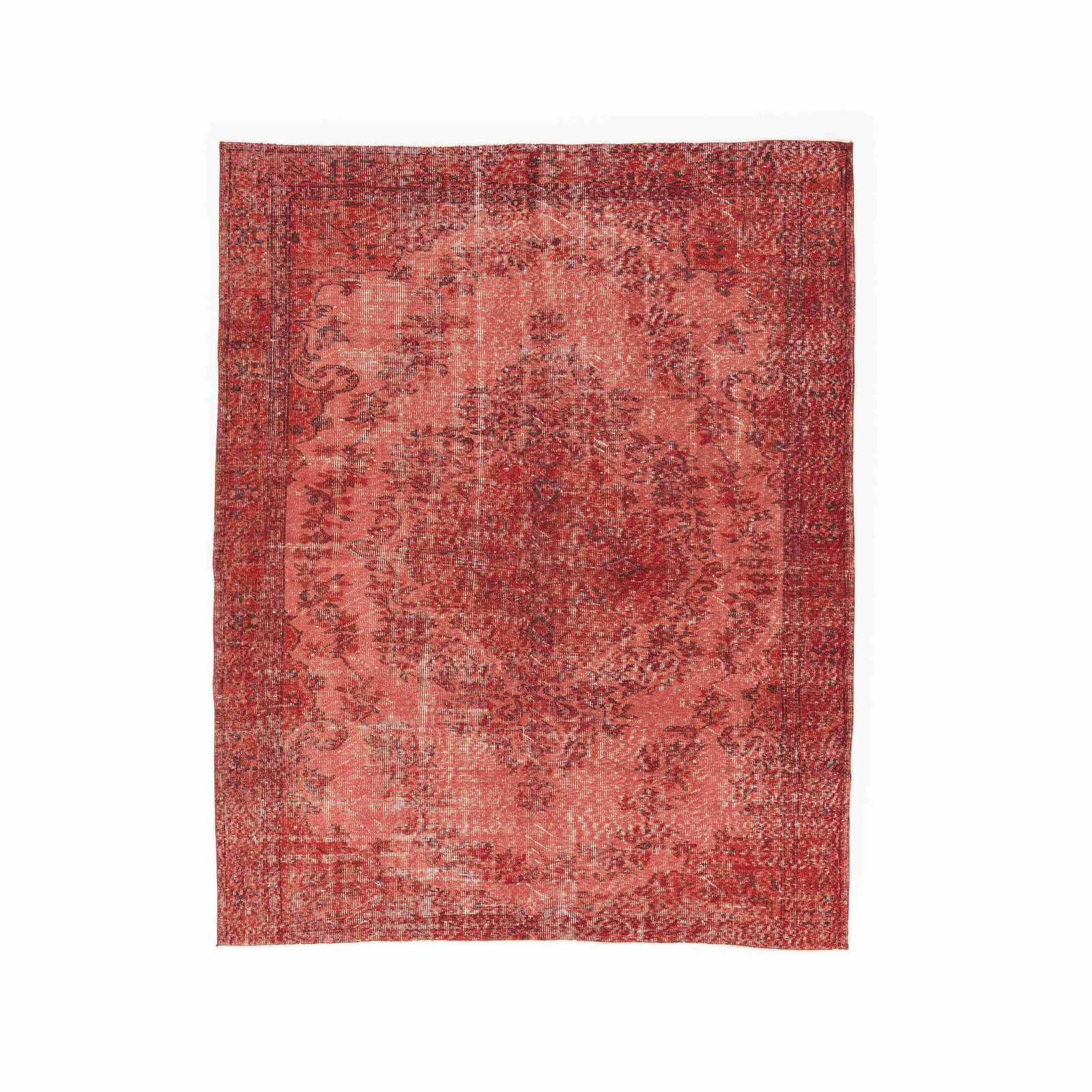 Authentic Handmade Vintage Carpet Wool on Cotton 71.3 x 89.4 (1 of 8)