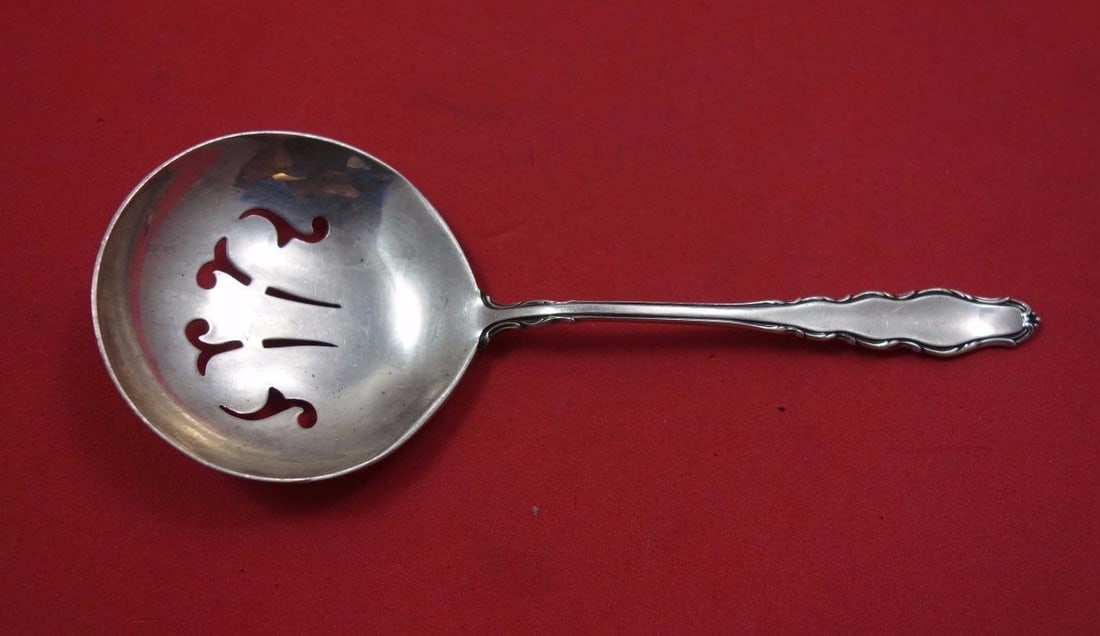 Reed and Barton English Provincial Sterling Silver 5 Inch Nut Spoon (1 of 1)