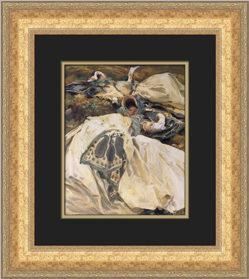 John Singer Sargent Two Girls In White Dresses Custom Framed Print 19x17 (1 of 2)