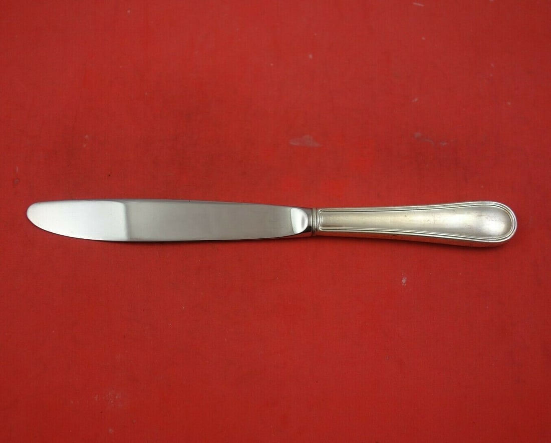 Giorgio by Wallace-Italy Sterling Silver Dinner Knife 9.5" Elegant Flatware: Giorgio by Wallace-Italy Sterling Silver Dinner Knife 9.5" Elegant Flatware Enhance your dining experience with this exquisite Giorgio by Wallace-Italy dinner knife. Crafted with a sterling silver hol