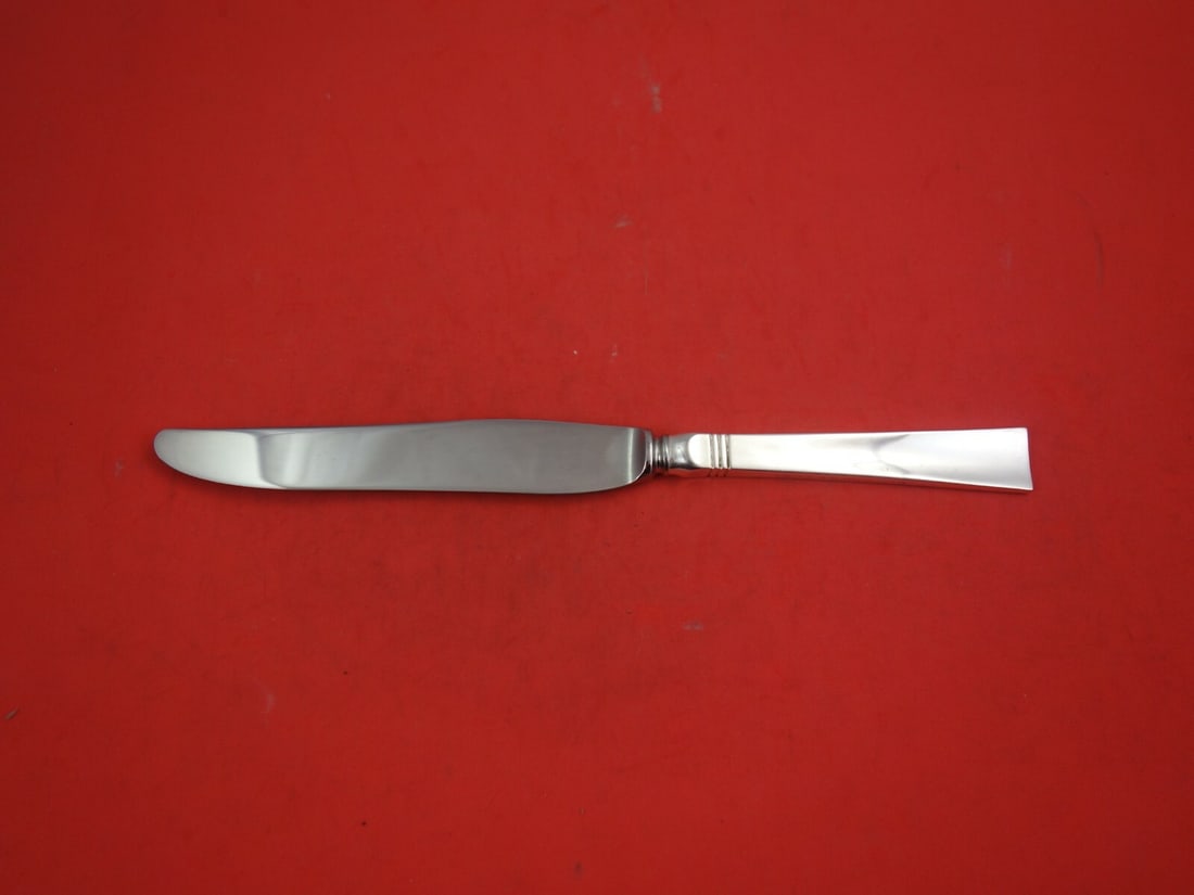 Allan Adler Sunset Sterling Silver Dinner Knife 9 5/8 Inch: Allan Adler Sunset Sterling Silver Dinner Knife 9 5/8 Inch This exquisite dinner knife features the elegant 'Sunset' pattern by Allan Adler, crafted from high-quality sterling silver. Measuring 9 5/8 
