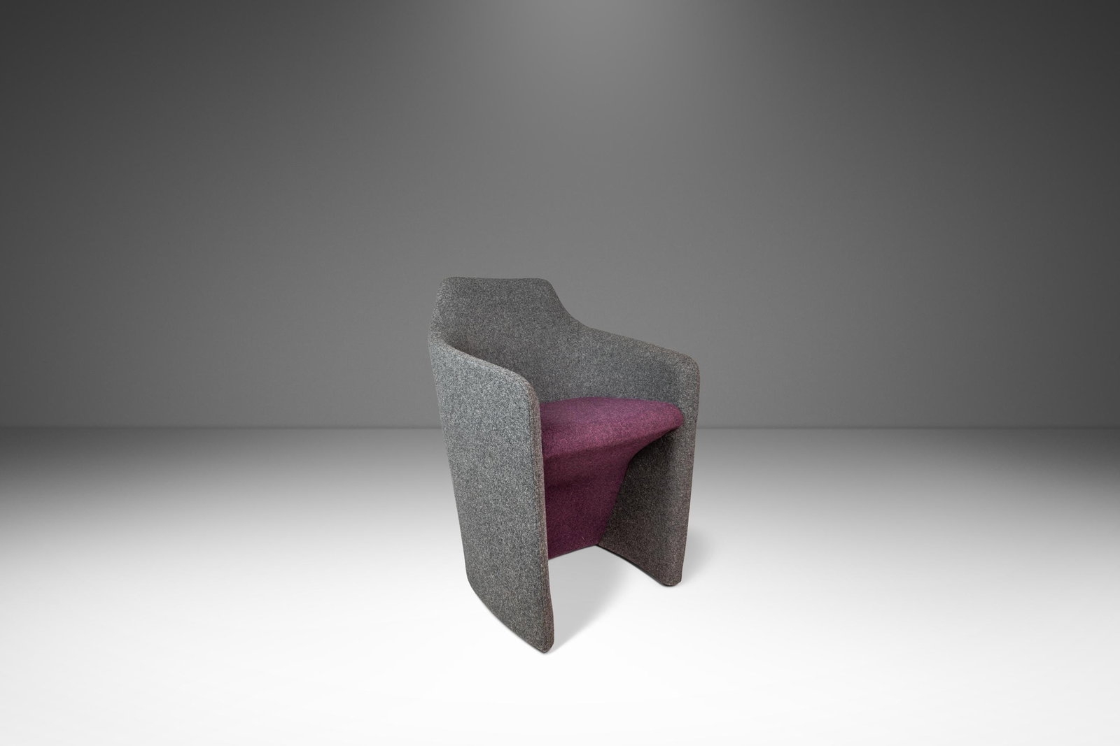 Venus Tub Lounge Chair by Simon Pengelly for Allermuir in Mohair Upholstery: Venus Tub Lounge Chair by Simon Pengelly for Allermuir in Mohair Upholstery This post-modern "Venus" lounge accent chair was designed by Simon Pengelly for Allermuir in the United Kingdom circa 2010s.