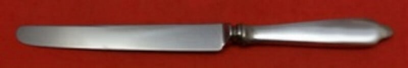 Tiffany & Co Clinton Sterling Silver Knife 9 1/4 French Blade: Tiffany & Co Clinton Sterling Silver Knife 9 1/4 French Blade This exquisite Clinton knife by Tiffany & Co. features a hollow handle crafted from sterling silver, paired with a durable stainless steel