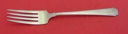 Wallace Rhythm Sterling Silver Dinner Fork 7 1/8: Wallace Rhythm Sterling Silver Dinner Fork 7 1/8 Sterling silver regular fork in the Rhythm pattern by Wallace. It is not monogrammed and is in excellent pre-owned condition. Made in the United States